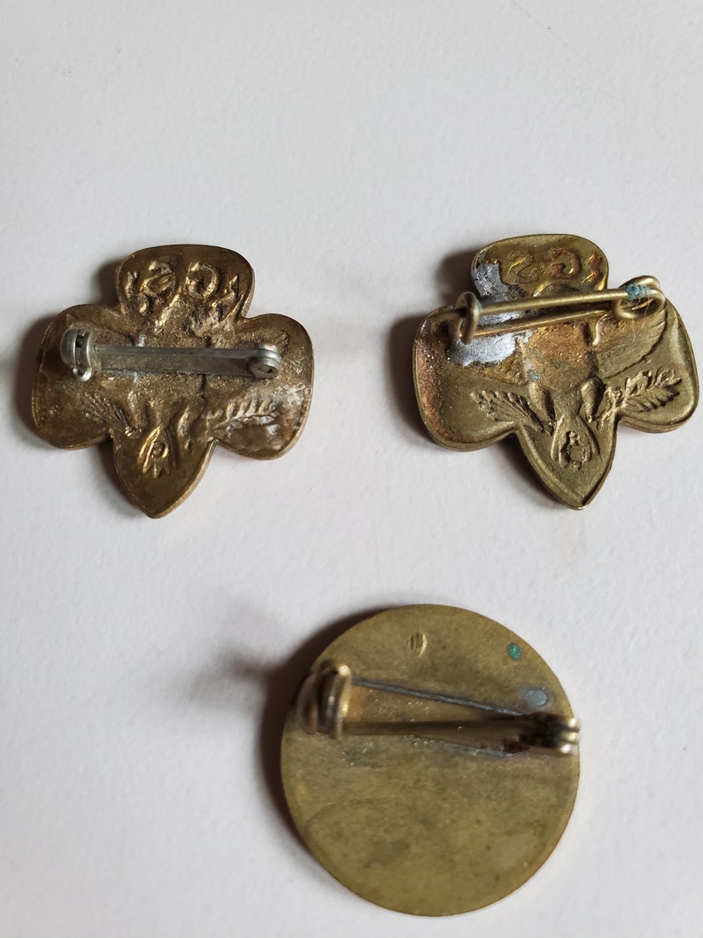 Vintage Girl Scout/brownie Pins and Numbers Etsy