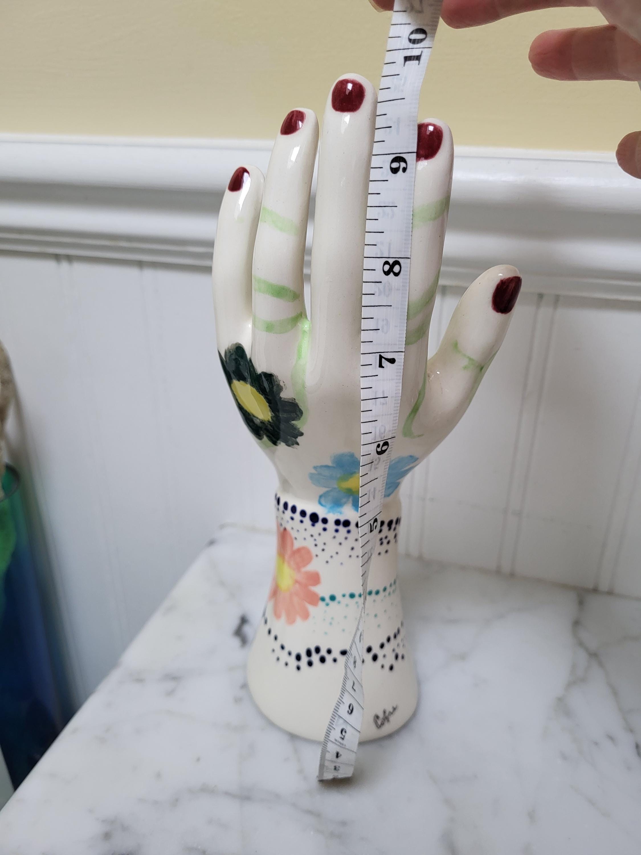 Hand Painted Ceramic Ring Holder