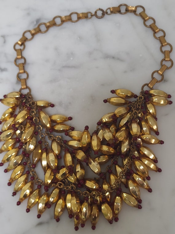 Rare Miriam Haskell Mercury Glass Beaded Necklace… - image 6