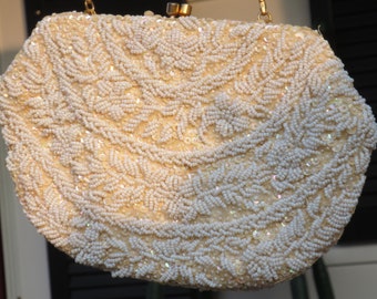 Vintage Beaded Bridal Formal Bag