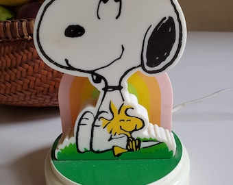Vintage Peanuts Snoopy Lamp - Etsy