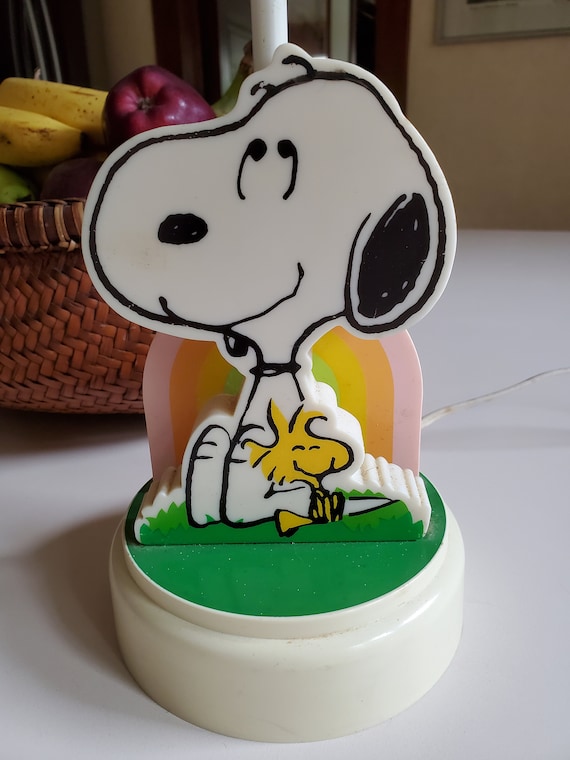 Vintage Peanuts Snoopy Lamp Etsy Australia