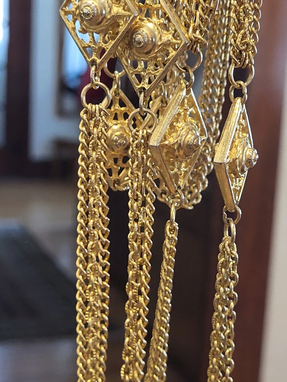 Vintage Long GOLDTONE Chain Necklace for Layering/