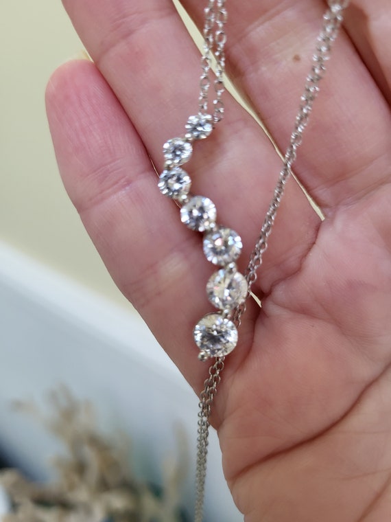 Cubic Zirconia Sterling Necklace