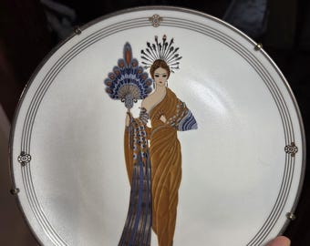 Erte Athena Art Deco Plate Greek Goddess Limited Edition - Etsy