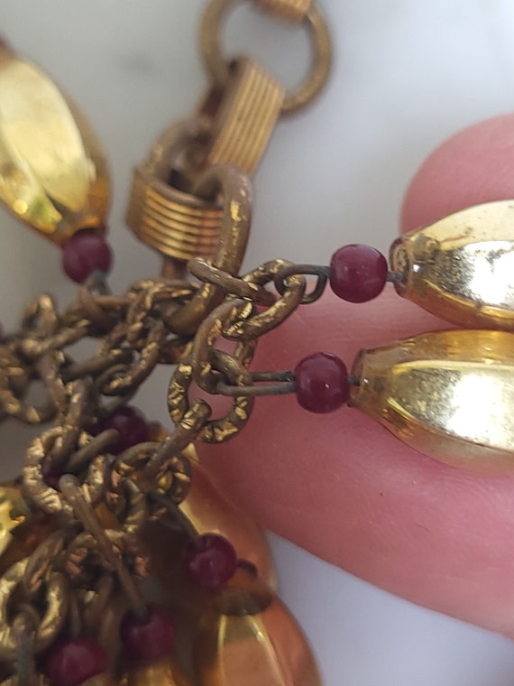 Rare Miriam Haskell Mercury Glass Beaded Necklace… - image 7