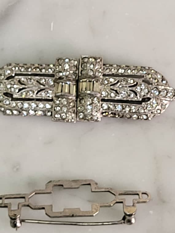 Vintage Coro Signed Duette Dress Clip Brooch - image 1