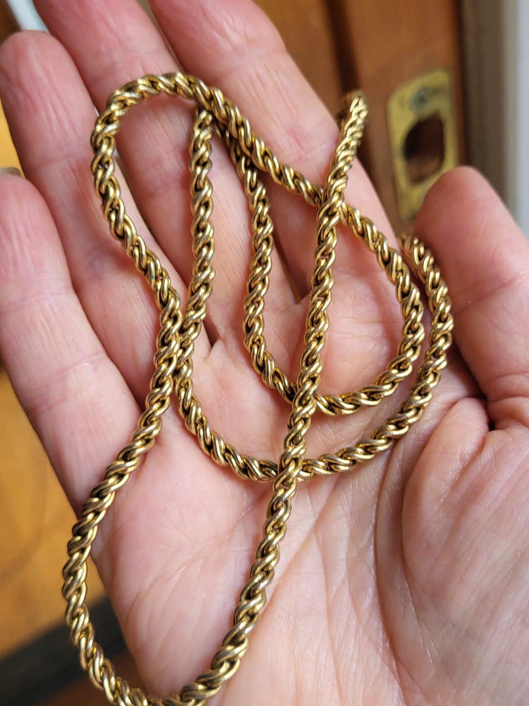 Vintage Napier Rope Chain Etsy