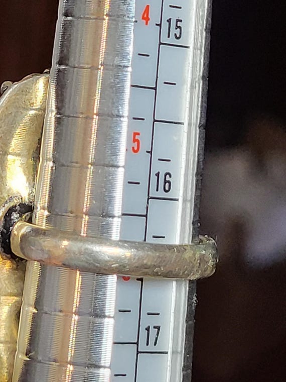 Sterling Silver Statement Ring Size 6 - image 6