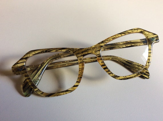 Vintage 50s Funky Eyeglass Frames - image 2