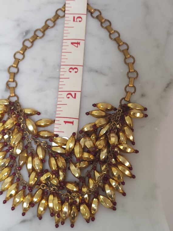 Rare Miriam Haskell Mercury Glass Beaded Necklace… - image 3