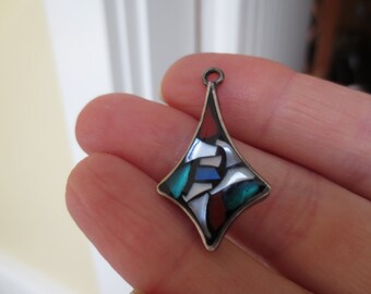 Mosaic Srael Sterling Pendant