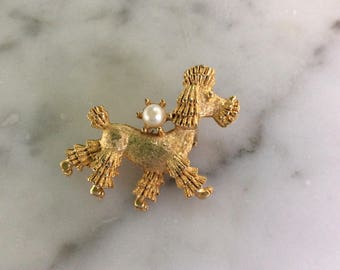 Vintage Mamselle Poodle Brooch