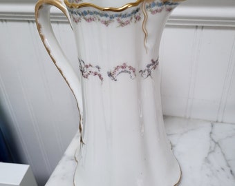 Haviland Limoge France Pitcher Early 1900s