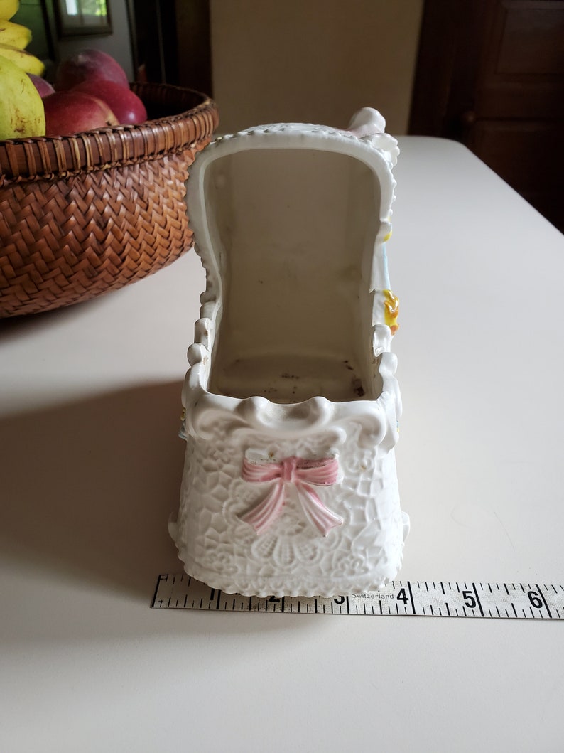 Napacoware Vintage Baby Cradle Planter 1960s Etsy