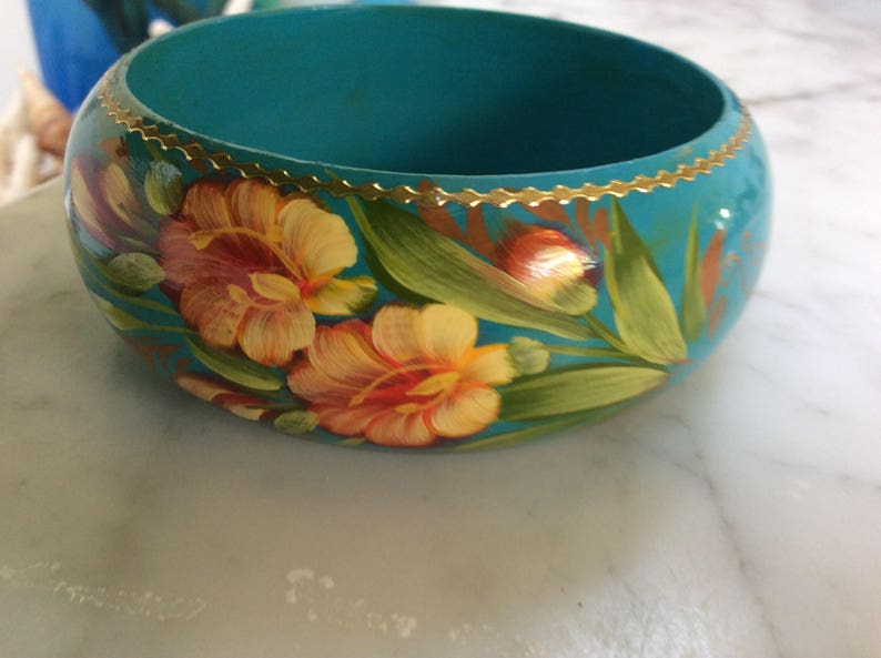 Russian Hand Painted Bangle Bracelet image 4