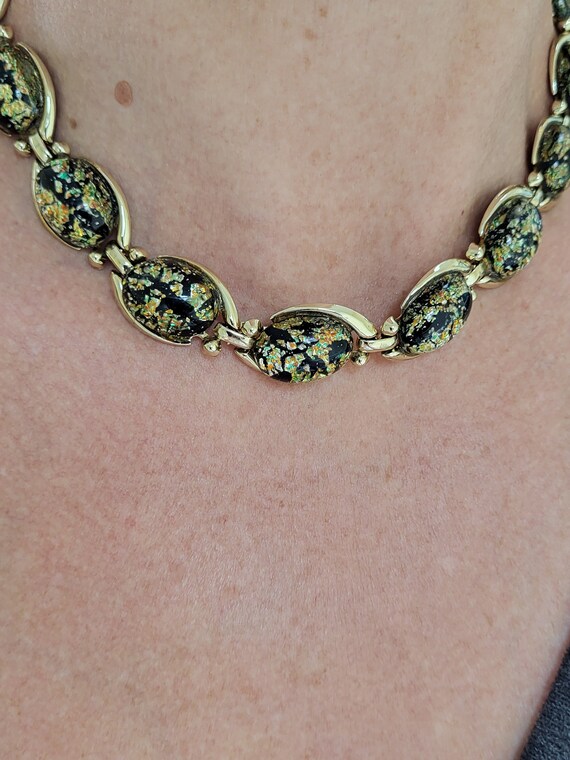 50s Confetti Glitter Lucite Choker