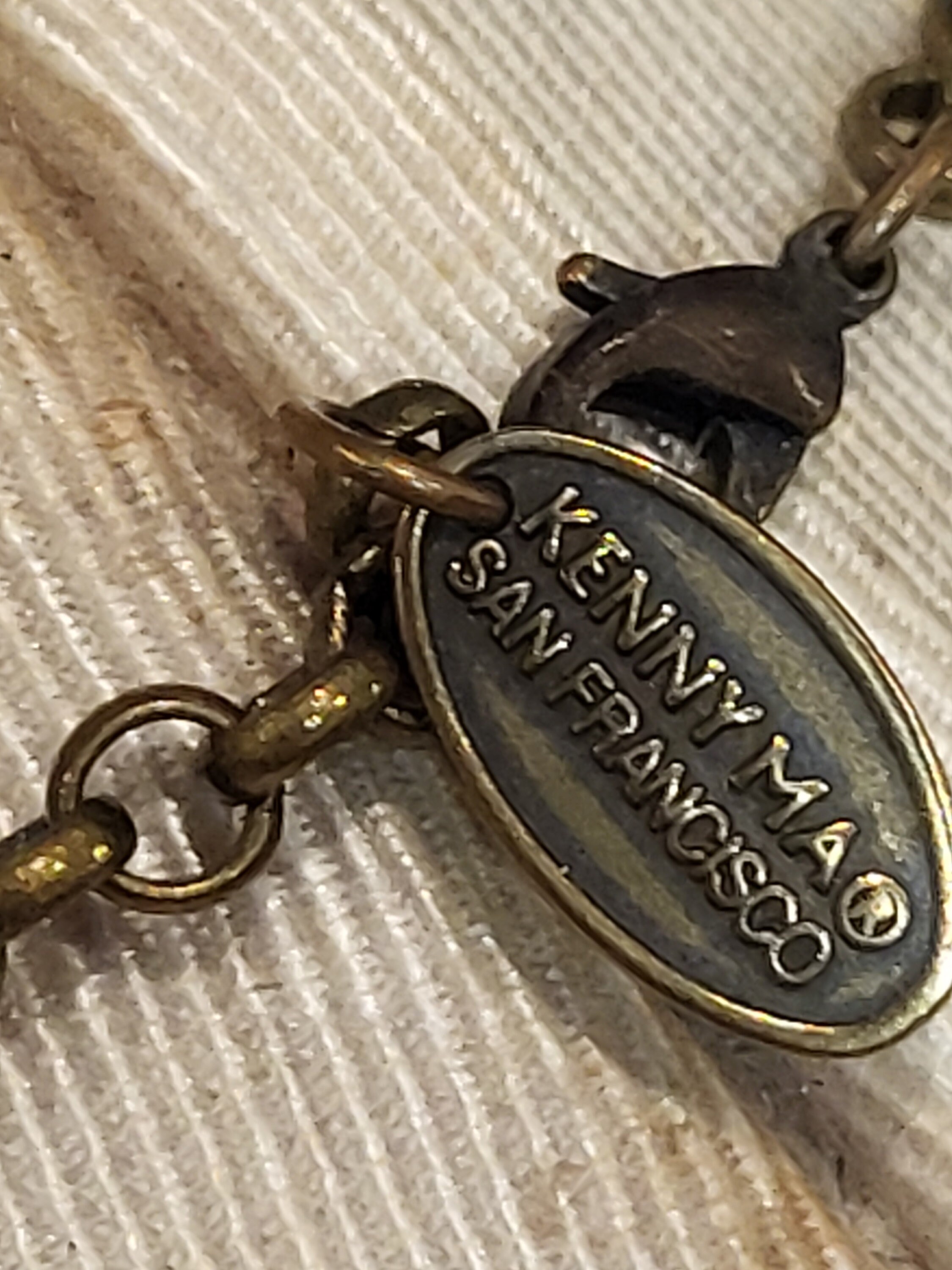 Collier Kenny Ma San Francisco Vintage - Longueur 41-45 Cm, Occasion