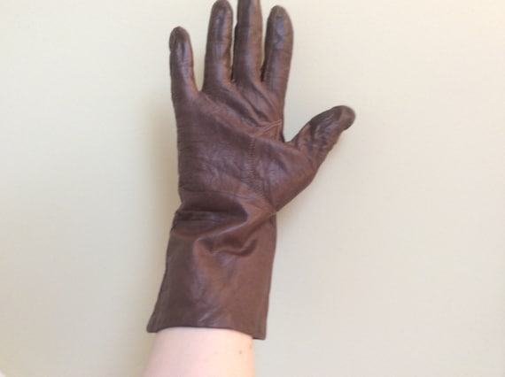 Vintage Brown Soft Leather Gloves size 8/Driving G
