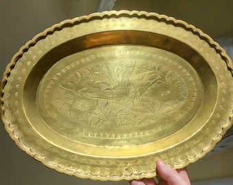 Vintage Brass Tray Hong Kong