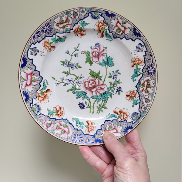 Vintage Spode 8 inch plate Asian Motif