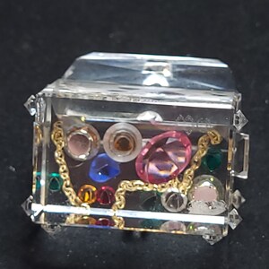 Crystal Minature Treasure Chest Figurine image 7