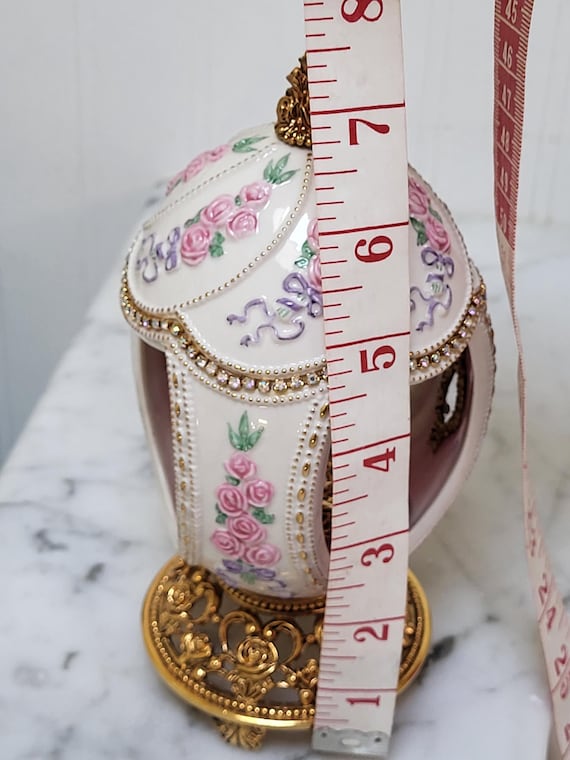 【希少】FRANKLIN PORCELAIN 花の妖精 磁器製ベルコレクション Franklin Mint Carousel Horse Porcelain Egg Music Box - Etsy