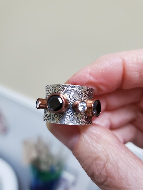 Steampunk Statement Ring Handmade - image 4