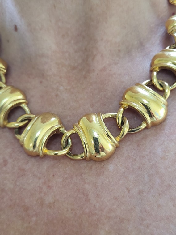 Anne Klein Goldtone Chunky Necklace - image 4