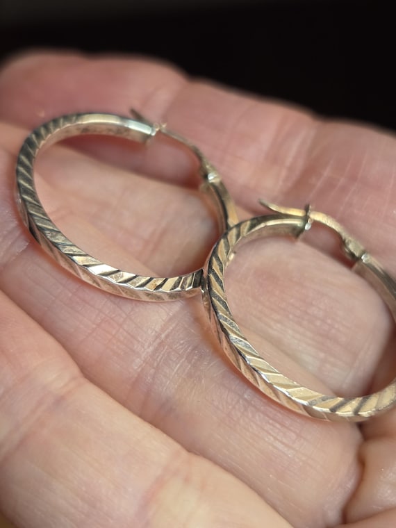 Fas Sterling Silver Hoop Earrings