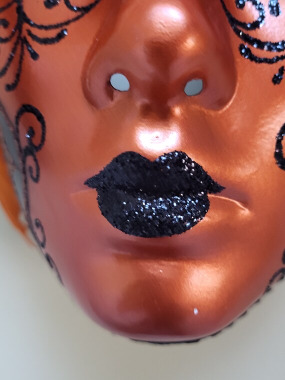 Face Mask Orange and Black Original made in Italy… - image 7