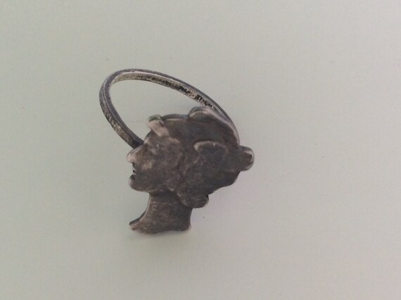Mercury Dime Vntage Sterling Cut Child's Ring - image 2