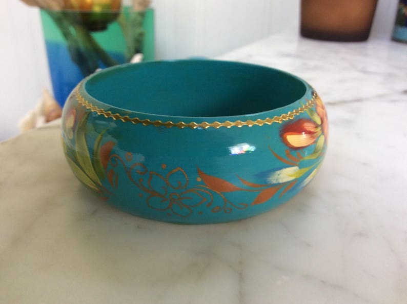 Russian Hand Painted Bangle Bracelet image 3