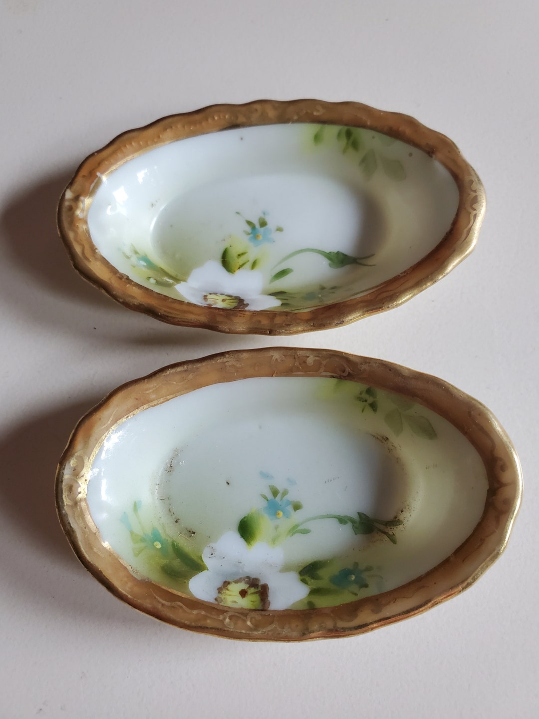 Nippon Salt Cellars Hand Painted Etsy