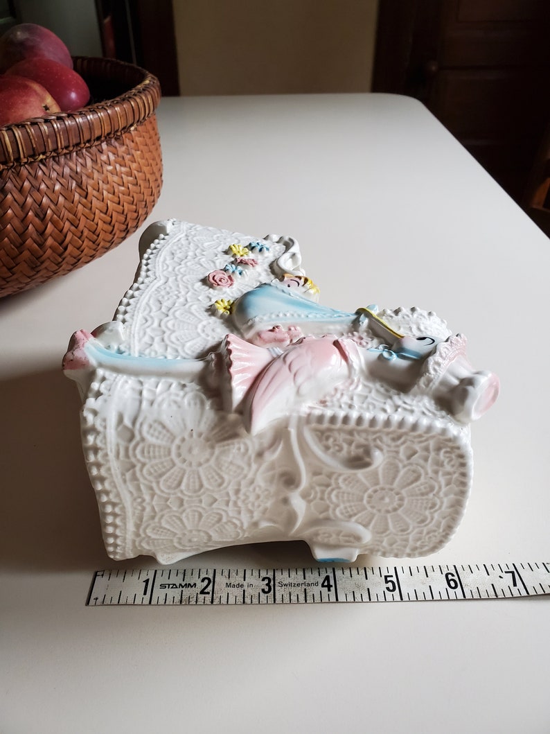 Napacoware Vintage Baby Cradle Planter 1960s Etsy