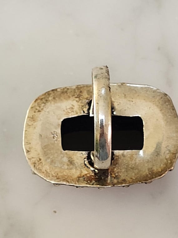 Sterling Silver Statement Ring Size 6 - image 9