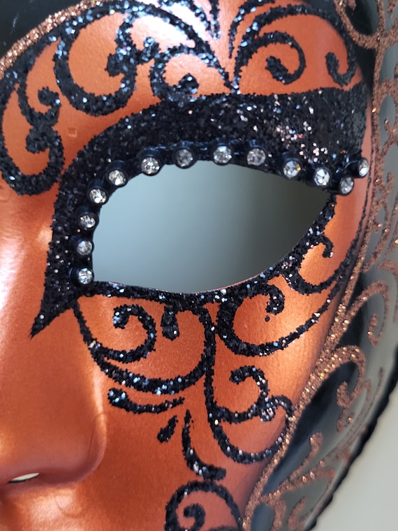 Face Mask Orange and Black Original made in Italy… - image 8