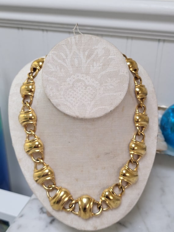 Anne Klein Goldtone Chunky Necklace - image 1
