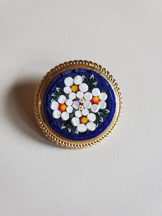 Italian Mosaic Brooch