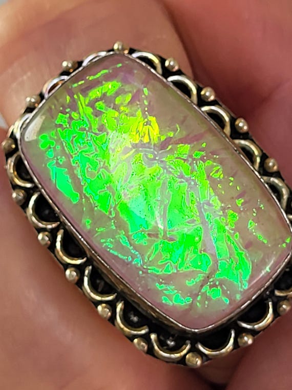 Sterling Silver Statement Ring Size 6 - image 1