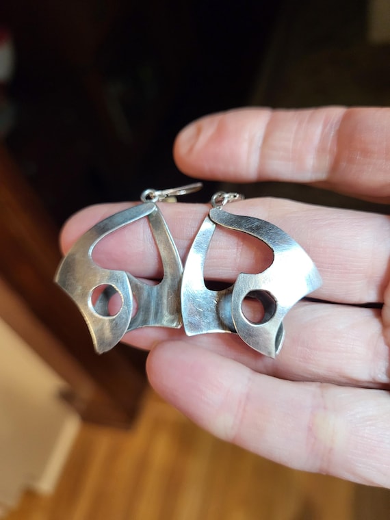 Sterling silver Mod Earrings - image 1