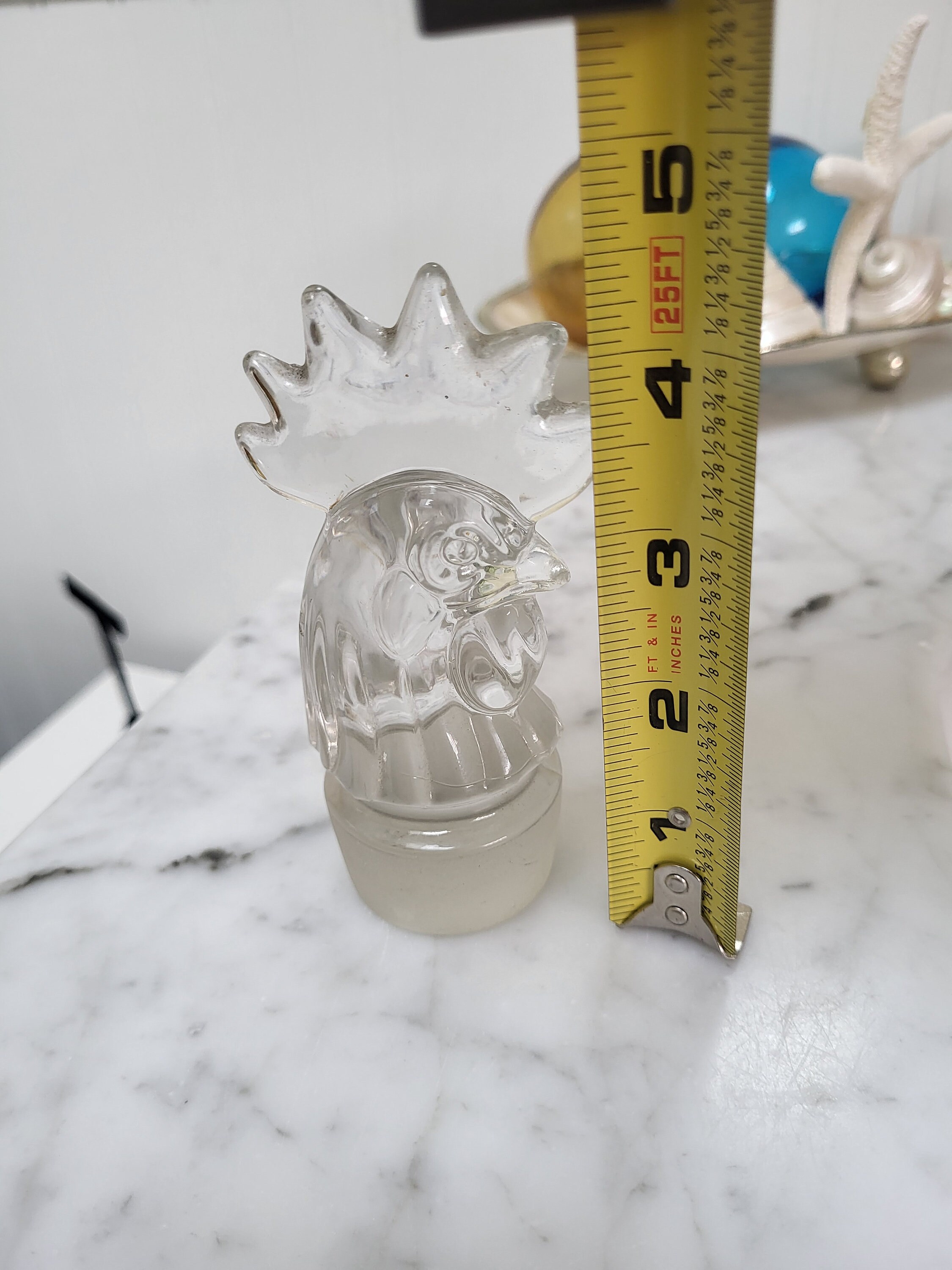 Glass Rooster Head Heisey Glass Decanter Top only - Etsy 日本