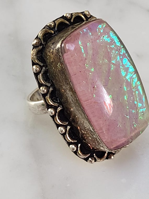 Sterling Silver Statement Ring Size 6 - image 8