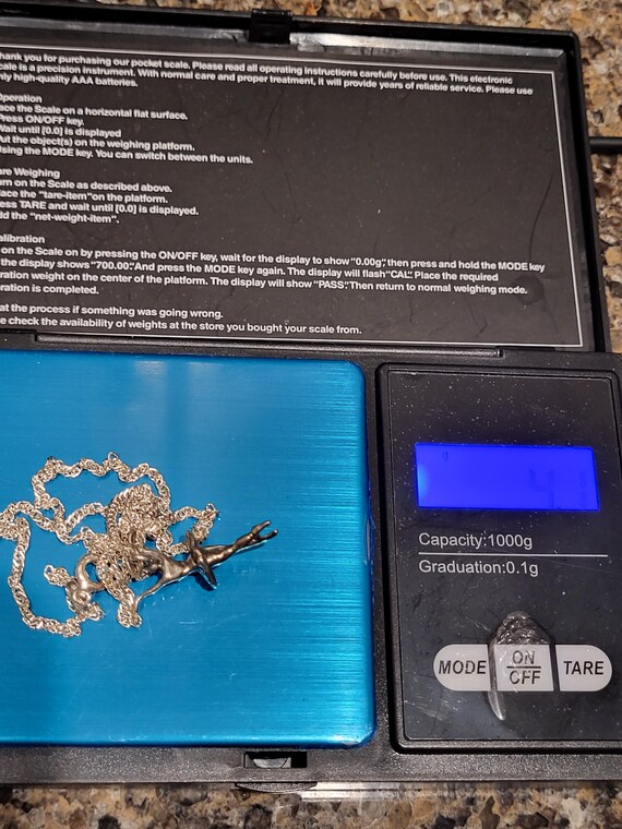 Sterling Silver Ballerina Solid Charm Pendant nec… - image 2