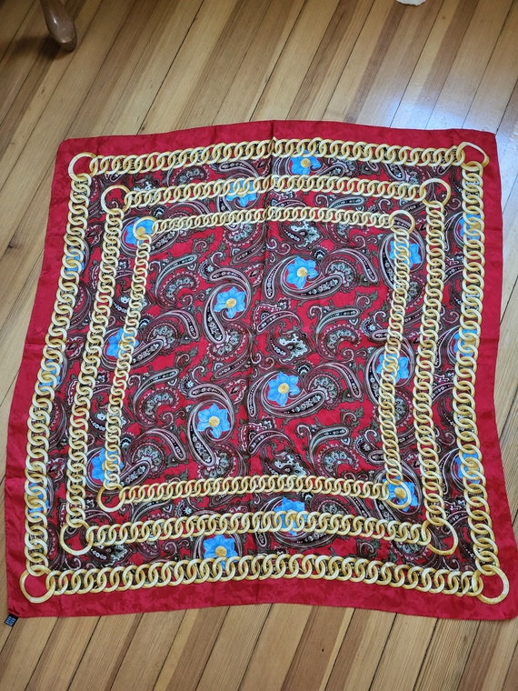 Vintage Reine Seide Silk Scarf 34x34