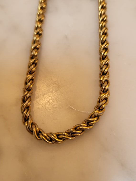 Vintage Napier Rope Chain Gem