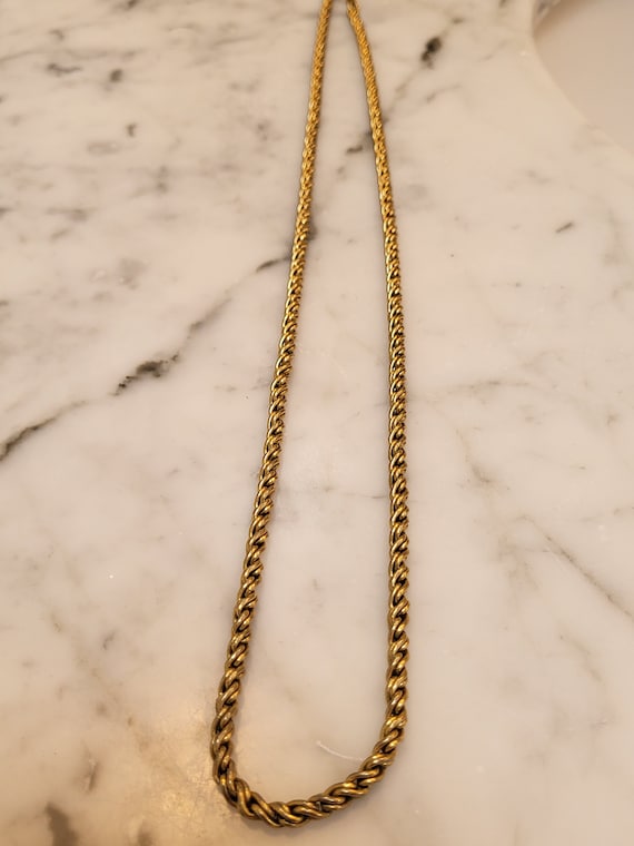 Vintage Napier Rope Chain Gem
