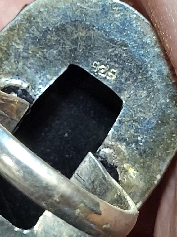 Sterling Silver Statement Ring Size 6 - image 4