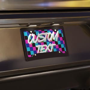 Targa personalizzata in alluminio – Decorazione unica per auto