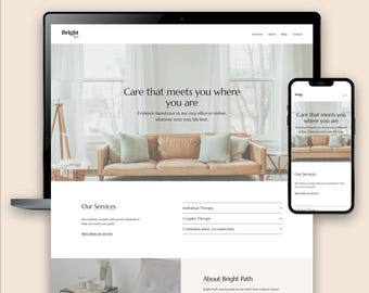 Squarespace Template | Therapeuten-Webseite für Kleine Praxen
